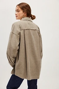 We The Free Peached Twill Shirt Jacket