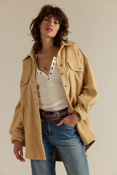 We The Free Peached Twill Shirt Jacket