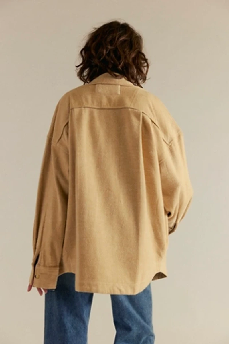 We The Free Peached Twill Shirt Jacket