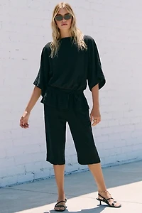 Sylvie Linen Capri Set