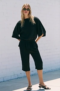 Sylvie Linen Capri Set
