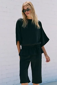 Sylvie Linen Capri Set