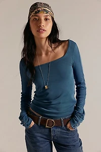 We The Free Lola Scoop-Neck Long Sleeve