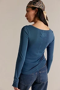 We The Free Lola Scoop-Neck Long Sleeve