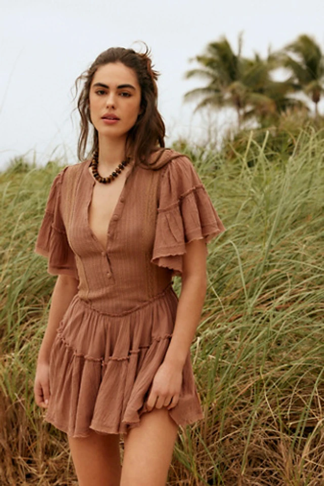 brown mini tube dress Smokeshow Embroidered Vegan Leather Strapless Mini Dress - XS Size - Women's Dresses