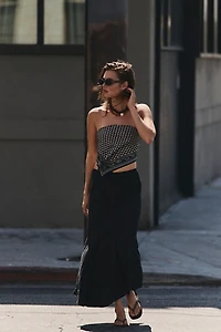 Mermaid Linen Maxi Skirt