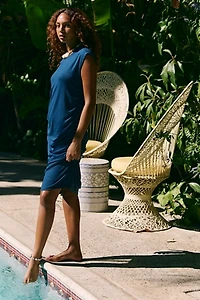 Good Feels Draped Midi Dress