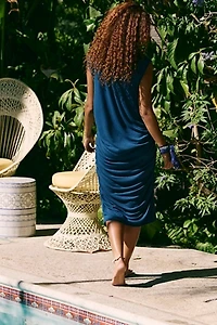 Good Feels Draped Midi Dress