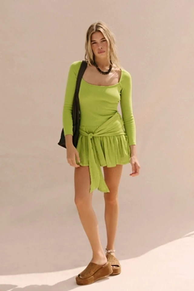 sachin and babi light blue dress Free-est Lexi Drop-Waist Mini Dress