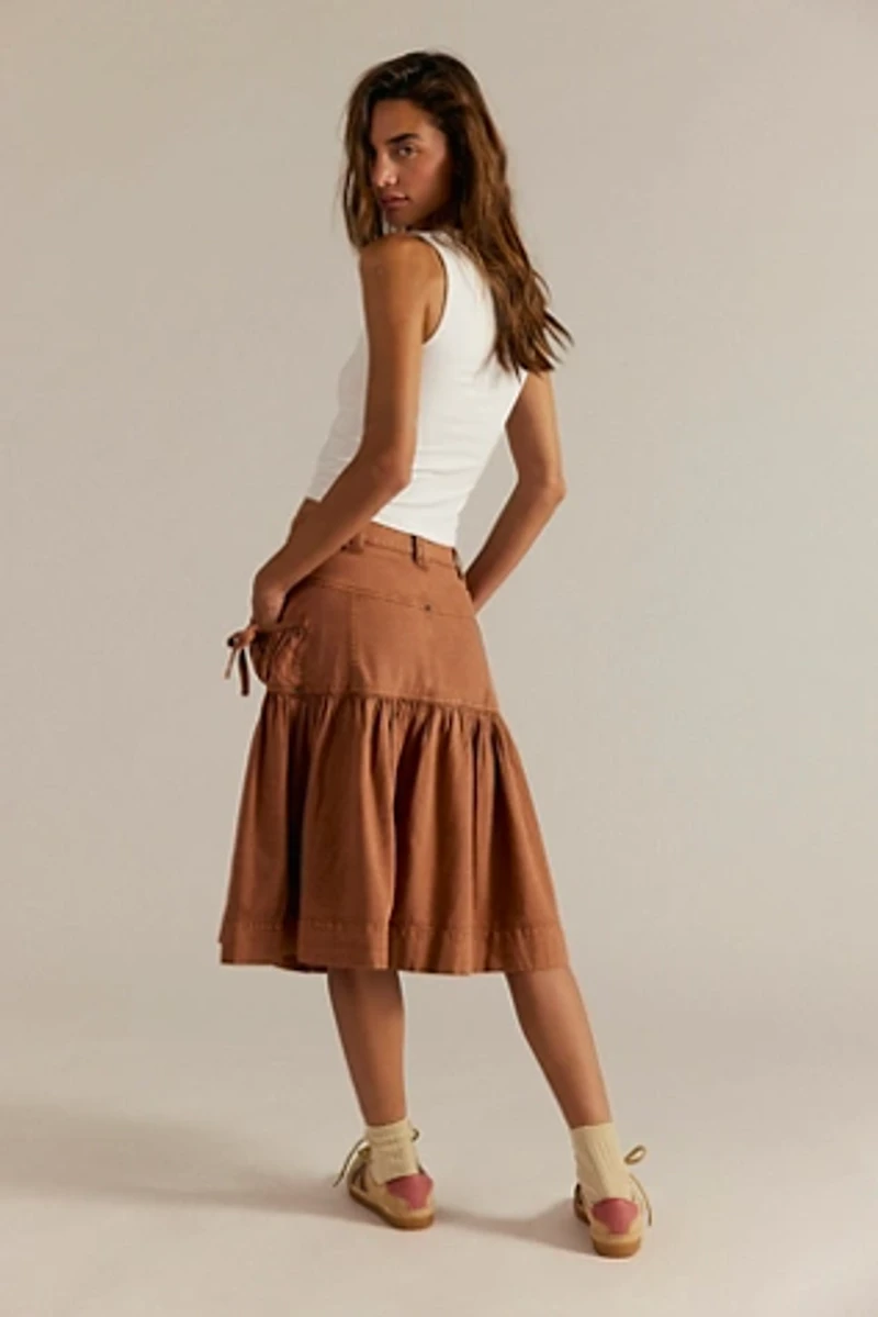 We The Free Tuff And Tumble Midi Skirt