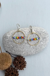 Nancy Melet Happy Hoop Earrings