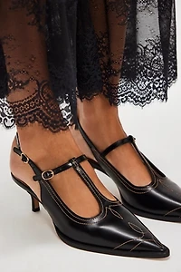 Saloon Stitched Heels