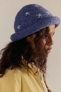 Daisy Knitted Bucket Hat