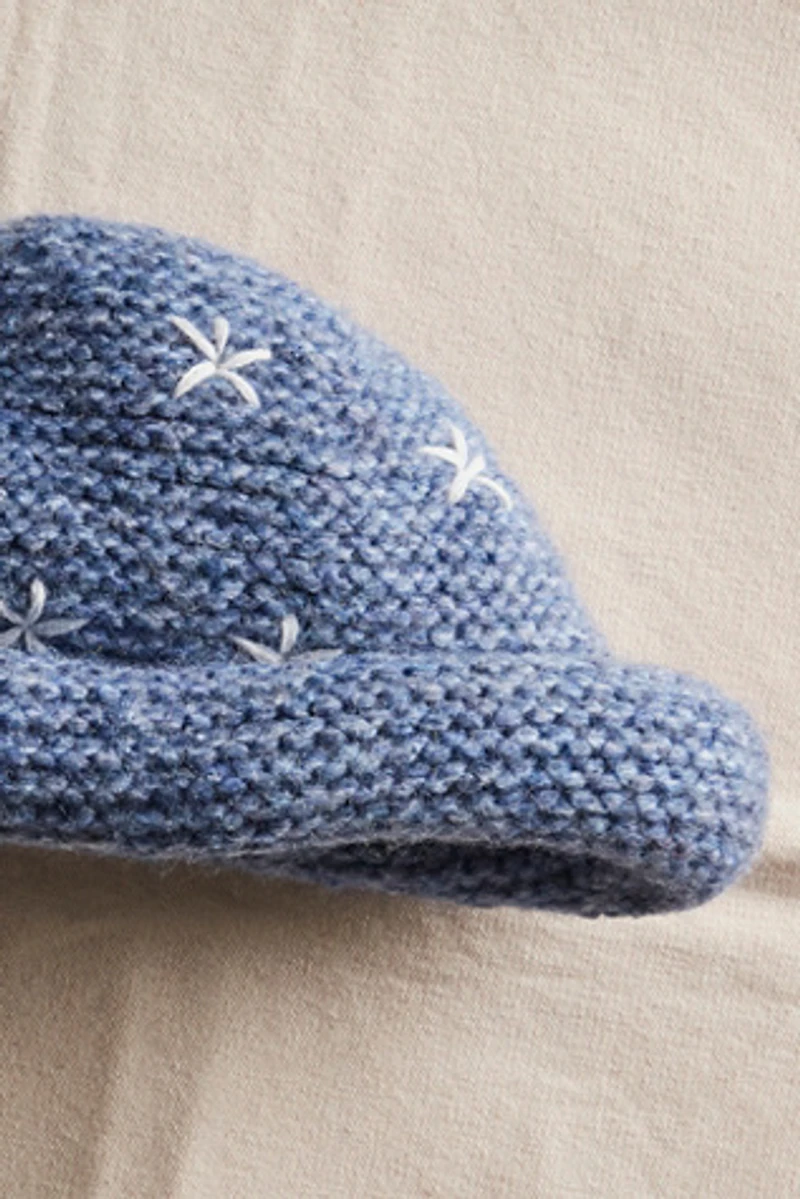 Daisy Knitted Bucket Hat