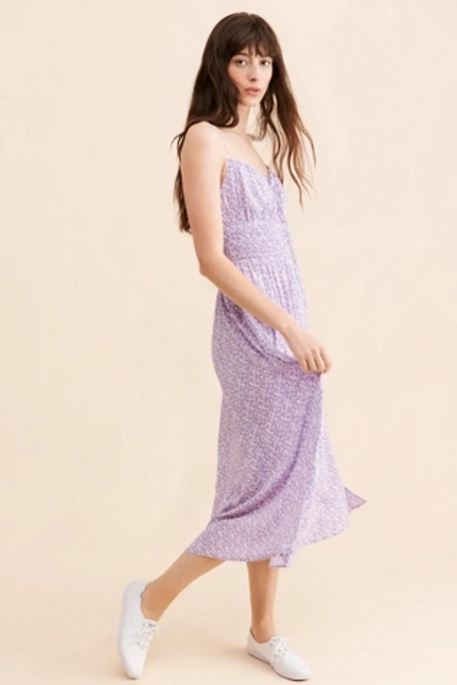codi satin floral midi dress Altar'd State Codi Satin Floral Midi Dress
