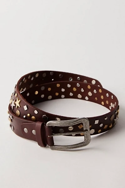 Free People Mountain Meadow Stud Belt 100% Leather Brown Size S/M NWT Modern Meadow Stud Belt | Free People main image 4