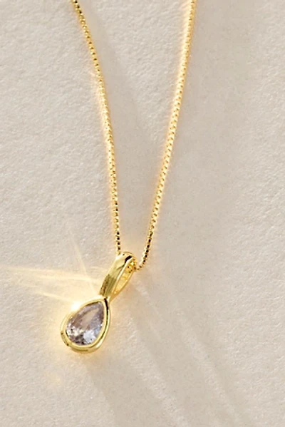 Teardrop Birthstone Necklace