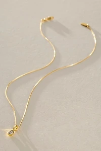 Teardrop Birthstone Necklace