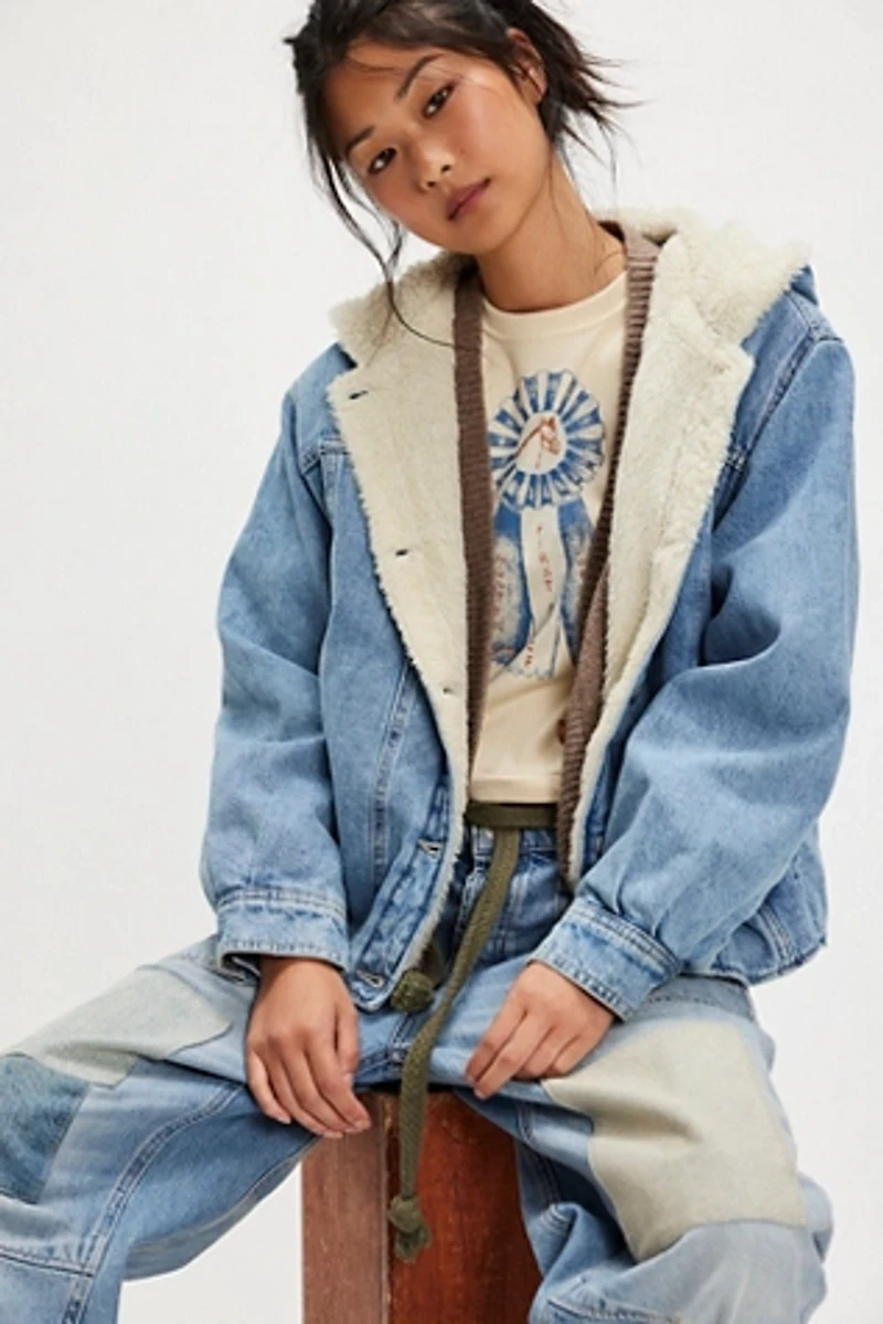 We The Free Asher Cozy Denim Jacket