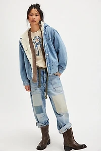 We The Free Asher Cozy Denim Jacket