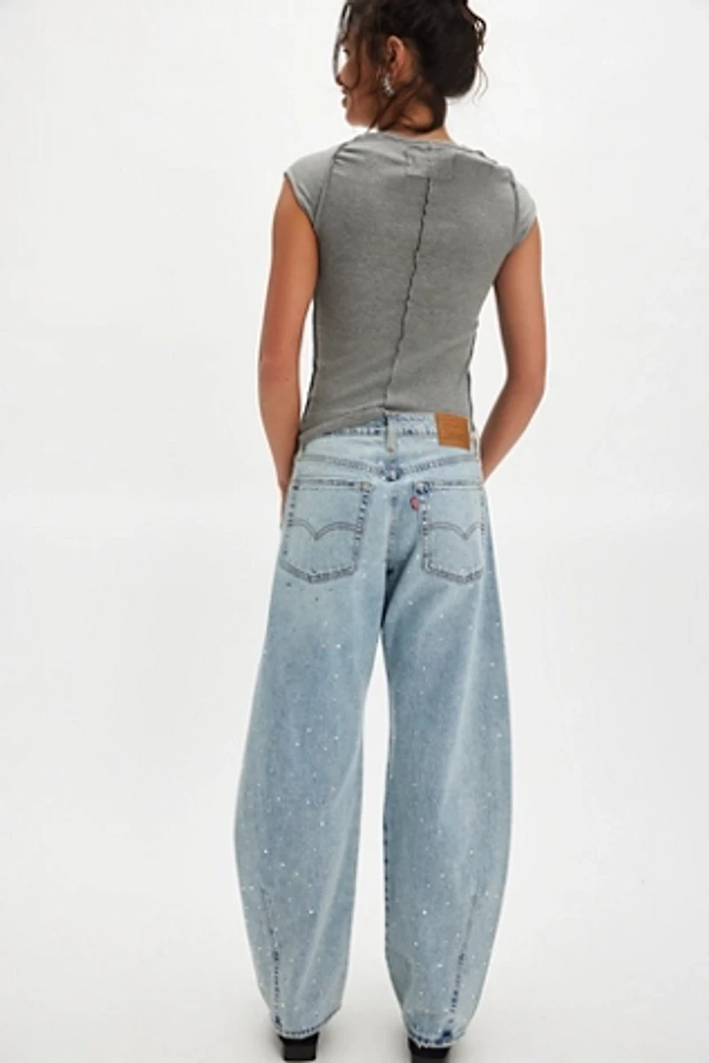 Levi's Baggy Dad Embellished Barrel Jeans