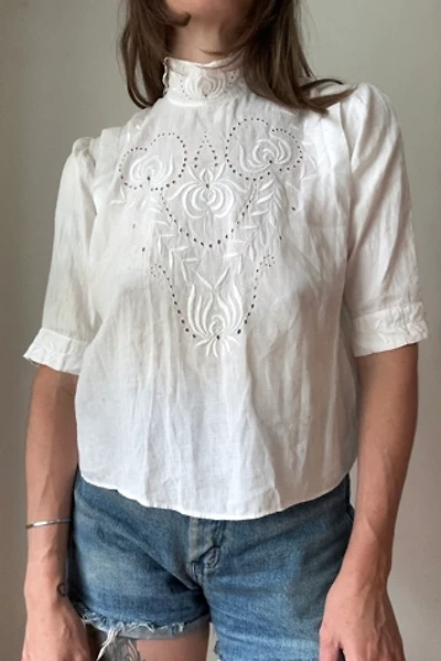 Antique White Cotton Blouse Selected by Grievous Angel Vintage