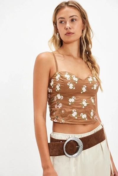 Wild Flowers Embroidered Bustier