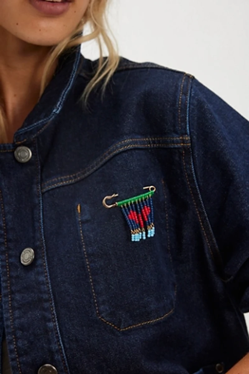 Bead Baby Brooch