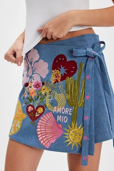 Denim and Bone Amore Mio Wrap Skirt