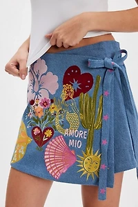 Denim and Bone Amore Mio Wrap Skirt