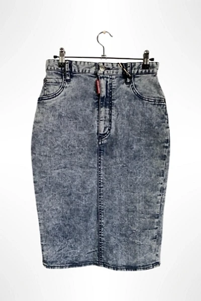 Y2K DSquared2 Acid Wash Denim Pencil Skirt Selected By Ritual Vintage