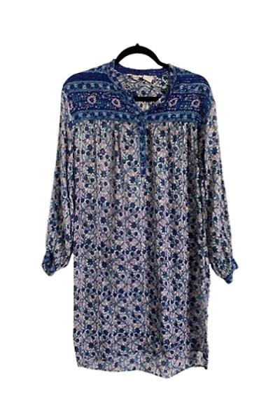 1970s Sheer Cotton Block Print Peasant Dress Selected By Ritual Vintage