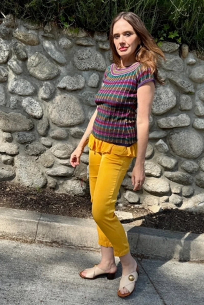 Creatures of Comfort Ruffled Waist Silk Pants Selected by Personal Choice