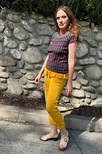 Creatures of Comfort Ruffled Waist Silk Pants Selected by Personal Choice