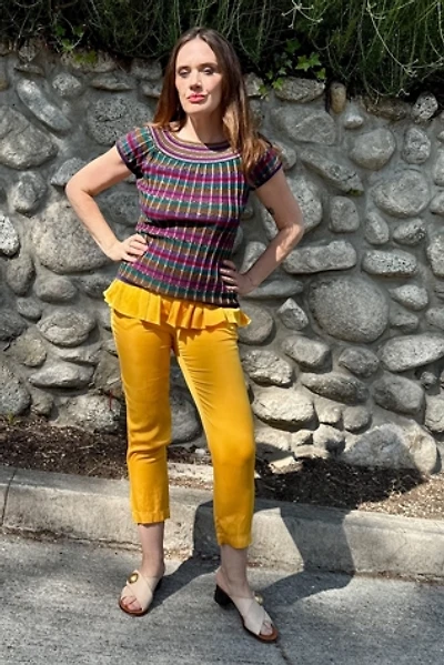 Creatures of Comfort Ruffled Waist Silk Pants Selected by Personal Choice