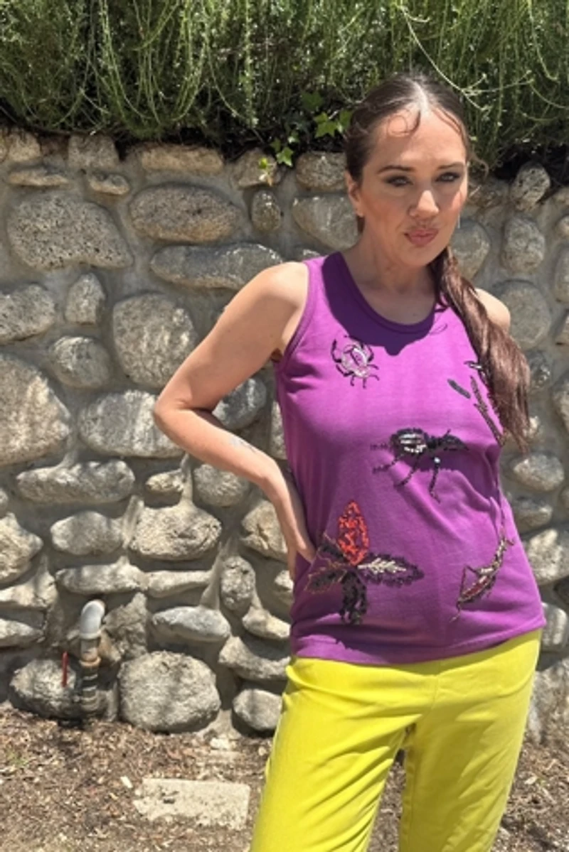 1980s Gene Ewing Bis Sequin Tank Top Selected by Personal Choice