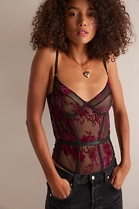 Kilo Brava Burnout Underwire Bodysuit