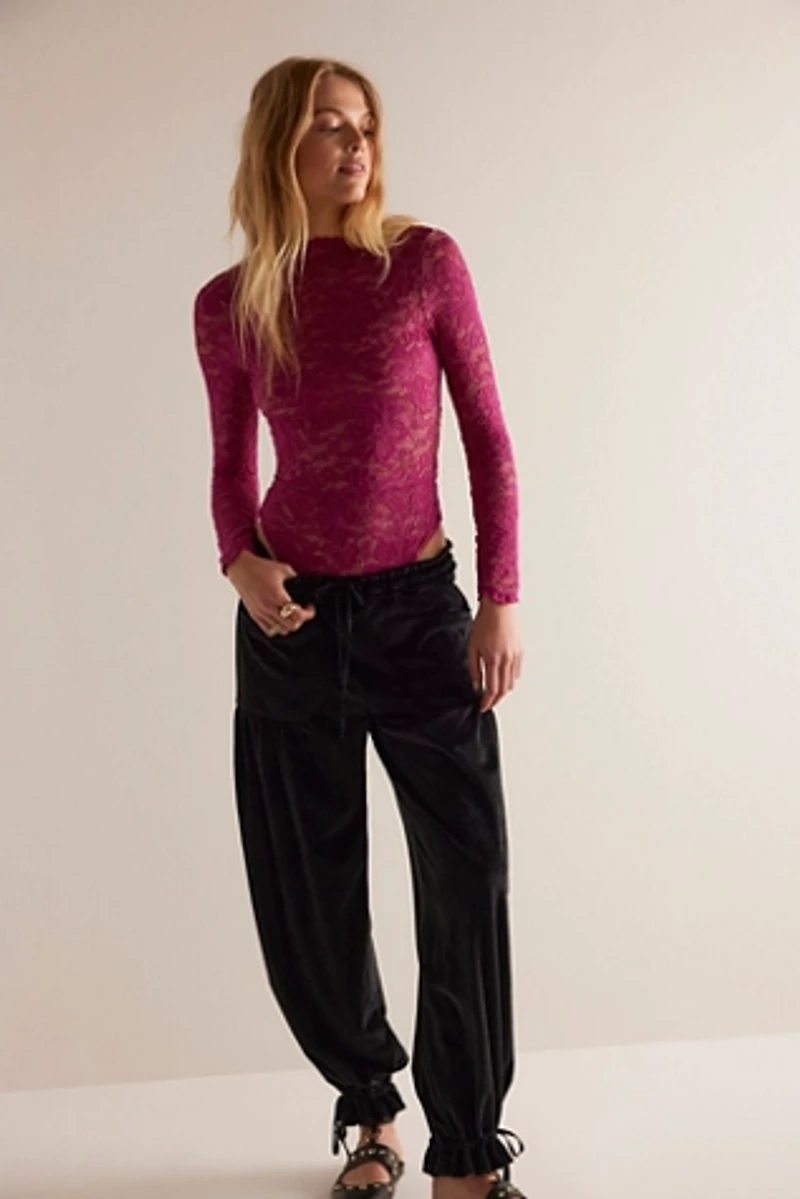 Kilo Brava Long Sleeve Lace Bodysuit