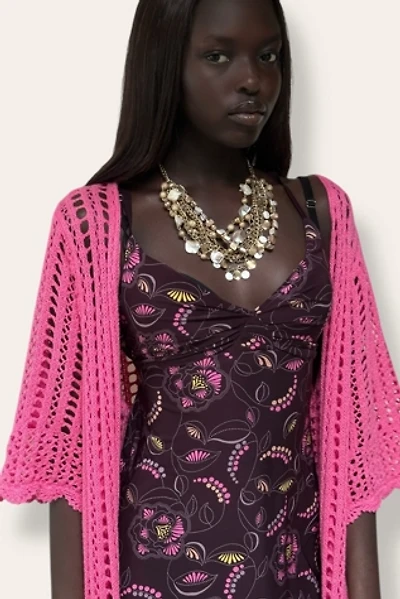 Y2K Gold Tone Layered Beaded Shell Necklace Selected By Afterlife Boutique