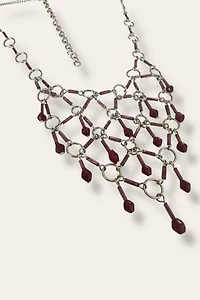 Y2K Beaded Chainmail Necklace Selected By Afterlife Boutique