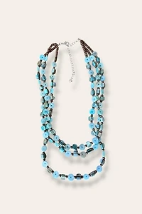 Y2K Beaded Layered Necklace Selected By Afterlife Boutique
