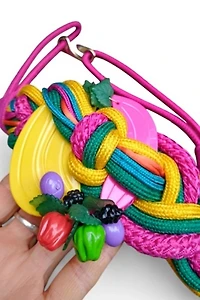 1980's Rainbow Fruit Woven Belt Selected by Garbage Soup
