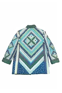 1970's Log Cabin Patchwork Quilt Jacket Selected by Garbage Soup