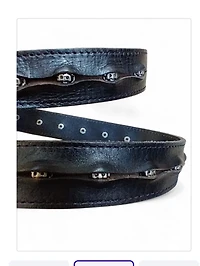 Y2K Peekaboo Face Leather Belt Selected by Garbage Soup