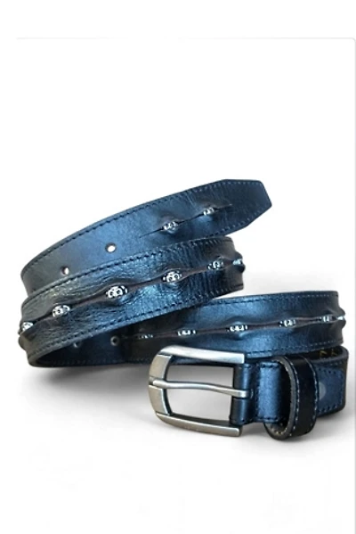 Y2K Peekaboo Face Leather Belt Selected by Garbage Soup
