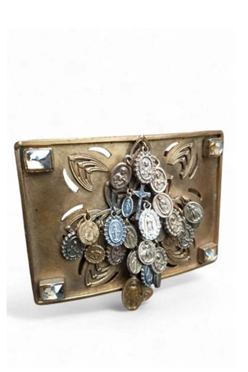 Virgins Saints Angels Milagros Buckle Belt Selected by Garbage Soup