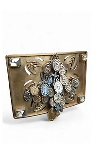 Virgins Saints Angels Milagros Buckle Belt Selected by Garbage Soup