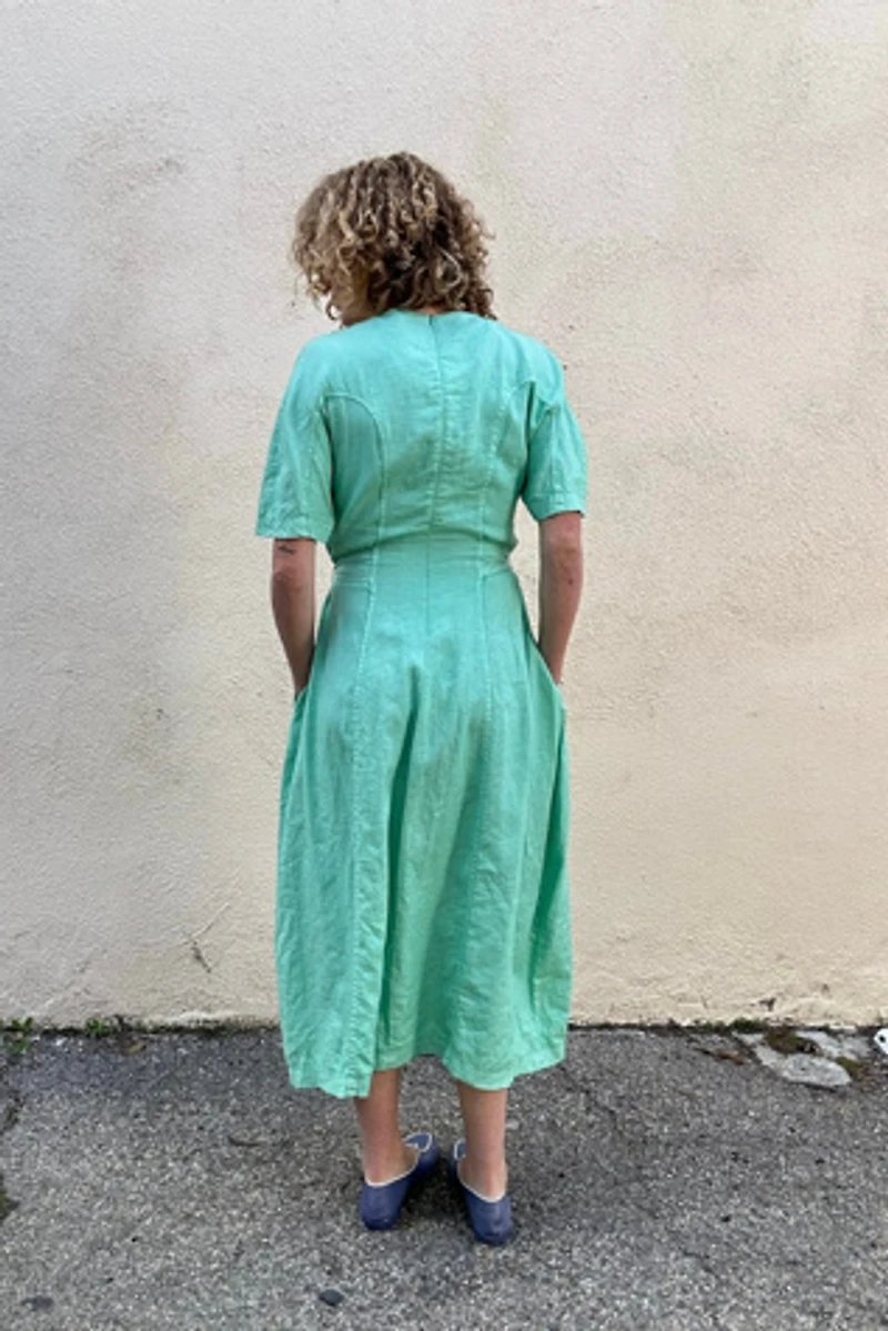 Henrik Vibskov Again Dress in Jade Green Selected by The Curatorial Dept.