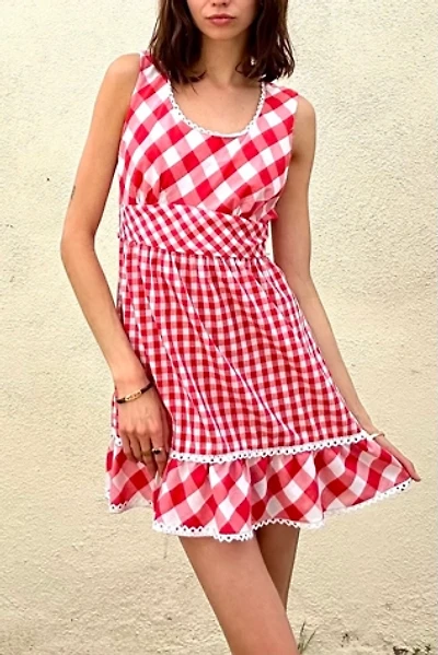 Vintage Young and Innocent Red and White Picnic Dress Selected by The Curatorial Dept.