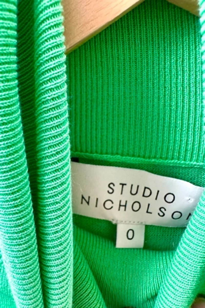 Studio Nicholson Nilo Fine Crepe Turtleneck - Apple Selected by The Curatorial Dept.